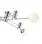 Потолочная люстра Evoluce Raito SLE1105-102-08 Хром/Белый GU10+E27 4+4*5+60W