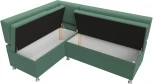 Диван кухонный угловой Стайл левый угол (Зеленый/Рогожка) Лига Диванов арт.123235L