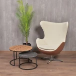 Кресло Bradex Home EGG STYLE CHAIR коричневый, экокожа (RF 0695)