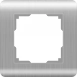 Рамка на 1 пост Stream (серебряный) Werkel W0012106 (a051283)