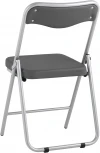 Складной стул Stool Group Джонни экокожа серый каркас металлик УТ000035368