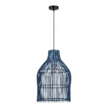 Подвесной светильник ST Luce Cesta SL1512.523.01 Черный/Синий E27 1*40W SL1513.403.01 (220V, на проводе, круглые)