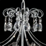 Подвесная люстра Eurosvet Crystal 10080/6 хром / прозрачный хрусталь