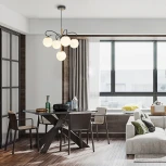 Подвесная люстра Arte Milano Neapol-73808 273808/4+1 BK/GD (220V, на проводе, шар)