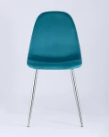 Стул Stool Group Валенсия велюр темно-бирюзовый хромированные ножки УТ000004242