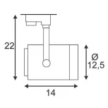 Трековый светодиодный светильник Euro 153991 SLV