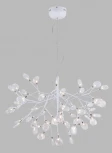 Подвесная люстра Crystal Lux Evita SP63 WHITE/TRANSPARENT