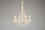 Подвесная люстра Aployt Koletta APL.755.13.08 (220V, хрусталь, на цепи, свеча)