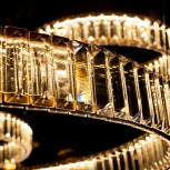 Подвесная люстра Divinare Renata 1135/17 SP-106 (LED, 220V, хрусталь, на тросе, кольцо)