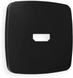 Лицевая панель Ambrella Volt OMEGA (Черный матовый) для HDMI розетки QUANT OP8140