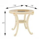 Стол журнальный Глория С дуб шампань Л от фабрики Mebelik
