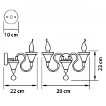 Бра Osgona Serpente 703624