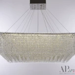 Подвесная люстра светодиодная APL LED Sicilia SH03.80.A.Ni.4000 (220V, хрусталь, на тросе)
