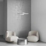 Подвесной светильник Eurosvet Occhio 40027/1 LED серый (220V, на тросе, круглые)