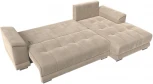 Диван угловой НордСтар правый угол (Бежевый/Велюр) Лига Диванов арт.121105