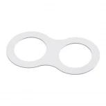 Рамка для двух встраиваемых светильников Novotech Metis, овал, белый