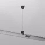 Подвод питания для подвесного монтажа трека Denkirs Smart Base TR2124-BK АС 220V, 5м, черный, алюминий