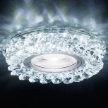 Встраиваемый точечный светильник Ambrella Декоративные Кристалл Led+mr16 S257 CH (220V)