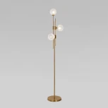 Торшер Eurosvet Volver 01383/3 латунь (220V, выключатель, шарики)