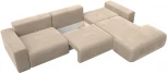 Диван угловой Лига-036 НПБ Классик Лонг правый угол (Бежевый/Велюр) Лига Диванов арт.121390