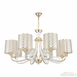 Подвесная люстра Arte Milano Florentia-3387 303387/8 Wh/Gd (220V, на цепи)