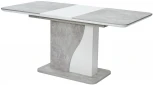 Обеденный стол M-City SIRIUS Бетон/ Белый 120