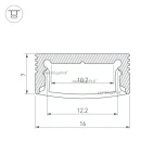 Профиль SL-SLIM-H7-2000 ANOD (Алюминий) 023716 Arlight SL-SLIM