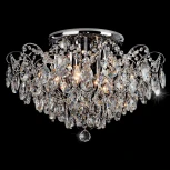 Потолочная люстра Eurosvet Crystal 10081/6 хром / прозрачный хрусталь