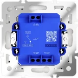 Проходной переключатель одноклавишный (белый матовый) Voltum S70 VLS010302