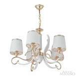 Подвесная люстра Arte Milano Florentia-3857 303857/5 Wh/Gd (220V, на цепи)
