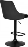 Стул барный DOBRIN JOSEPH BLACK (черный велюр (MJ9-101)) 5021_BlackBase-LM BLACK, цвет сиденья черный (MJ9-101), основания