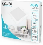 Светильник встраиваемый Gauss Elementary Downlight 998520224 26W 2250lm 4000K IP20 белый LED (220V)