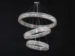 Подвесной светильник хрустальный 10124+4/S Newport 10120 (220V, на тросе, круглые, кольцо)