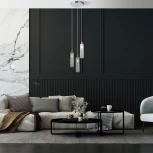 Светильник подвесной Eurosvet Siesta 50252/3 хром (220V, управление смартфоном, голосовое управление, умный дом - Minimir Home, Алиса, Маруся, Салют, на тросе)