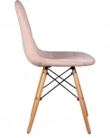 Стул обеденный BENNET (ножки светлый бук, пудрово-розовый велюр (HLR-39))