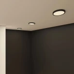 Потолочный светильник круглый Denkirs Thin DK6520-BK (LED, 220V, круглые, IP40)