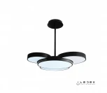Потолочная люстра на штанге iLedex Demure 9127-930-D-T BK (220V, пульт управления, круглые)