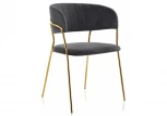 Стул Woodville на металлокаркасе Kamelia grey / gold 11777