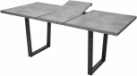 Стол ЛОФТ 160 Бетон Портленд/ Черный М-City