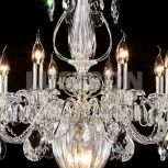Подвесная люстра Osgona Schon 790114 (220V, хрусталь, на цепи, подсвечник, свеча)