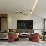 Потолочная люстра Wi-Fi на штанге Eurosvet Grazia 70148/8 (220V, управление смартфоном, голосовое управление, умный дом - Minimir Home, Алиса, Маруся, Салют)