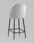 Стул полубарный Stool Group Логан велюр светло-серый УТ000035471