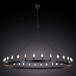 Подвесная большая люстра Citilux Смитсон CL470130 (220V, на цепи, свеча, круглые, под старину, кольцо)