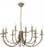 Подвесная люстра Freya Forte FR1006PL-12G (220V, на цепи, свеча)