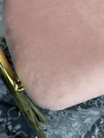 Стул DILL BLUVEL-52 PINK, велюр/ золотой каркас