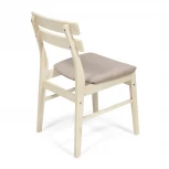 CT 8805 Стул Fes с мягким сиденьем античный белый (дерево гевея)