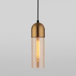 Подвесной светильник Eurosvet Airon 50180/1 янтарный (220V, на проводе, круглые)