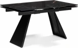Стеклянный стол Хорсборо (Хорсборо 140(200)х80х79 обсидиан / черный) Woodville арт.588007