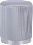 Пуф Шарлотта с ящиком серебро велюр серебристый Stool Group арт.УТ000039502