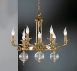 Подвесная люстра Nervilamp 575 575/9 (220V, на цепи, подсвечник, свеча)